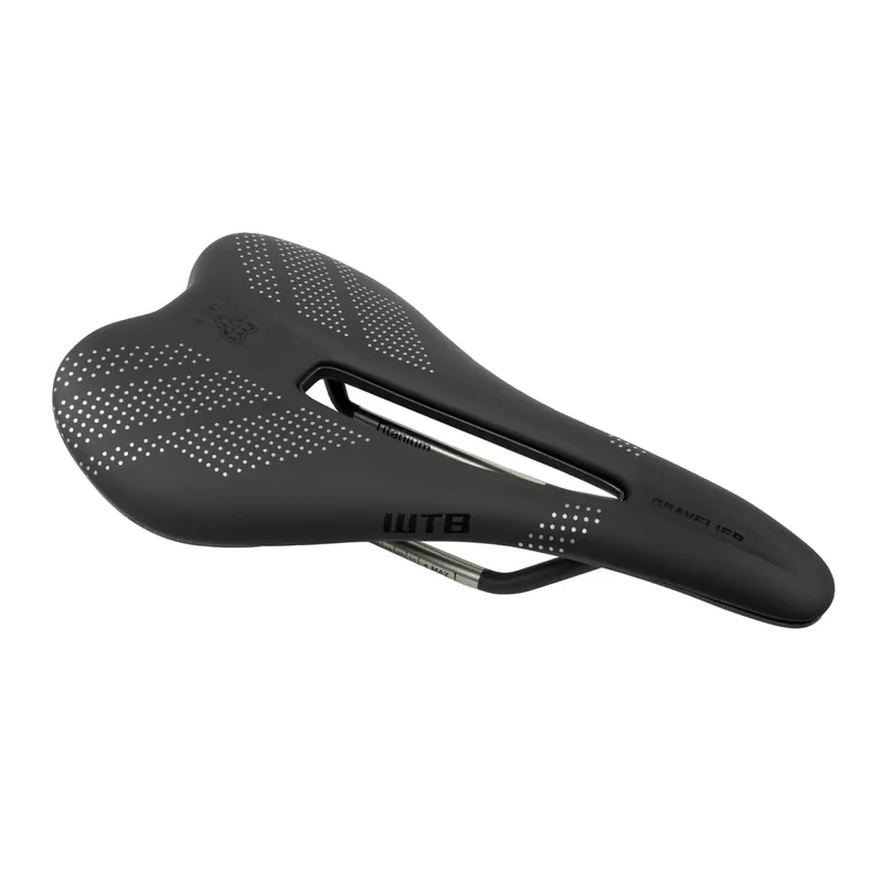 Tilaa Heti WTB GRAVELIER Medium 140mm -satula, ruostumaton teräs -kiskot