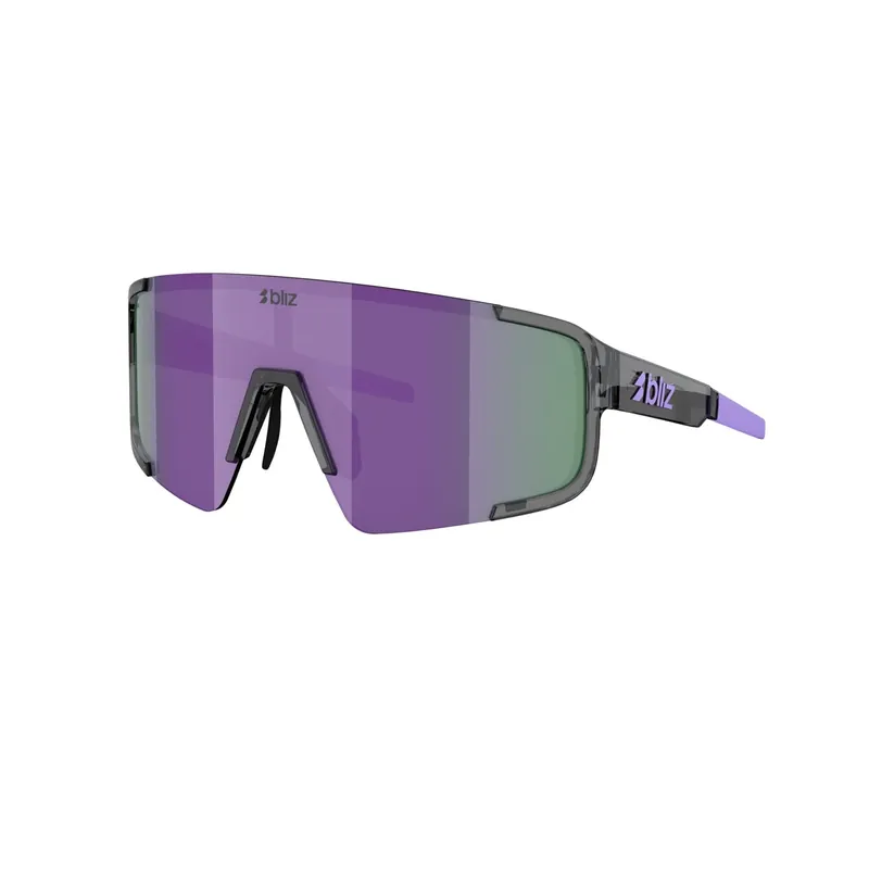 BLIZ P003 SMALL Crystal musta lasit violetilla Multii-linssillä Sertifioitu