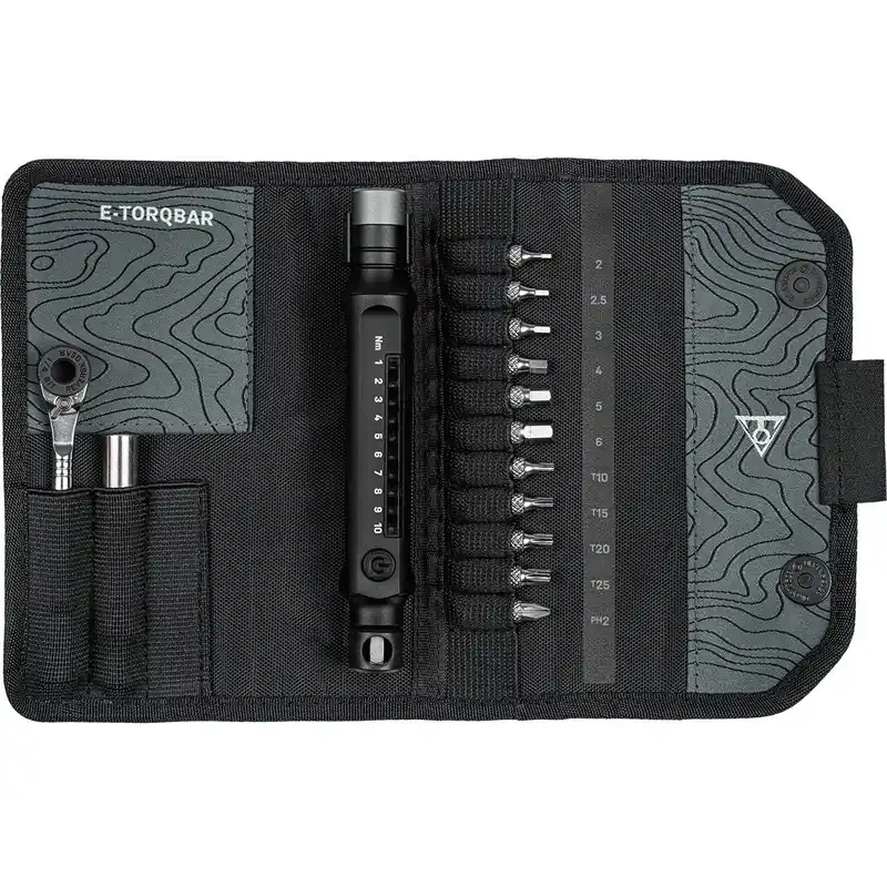 TOPEAK E-TORQBAR -vääntömittausavain (1–10 Nm) Aito
