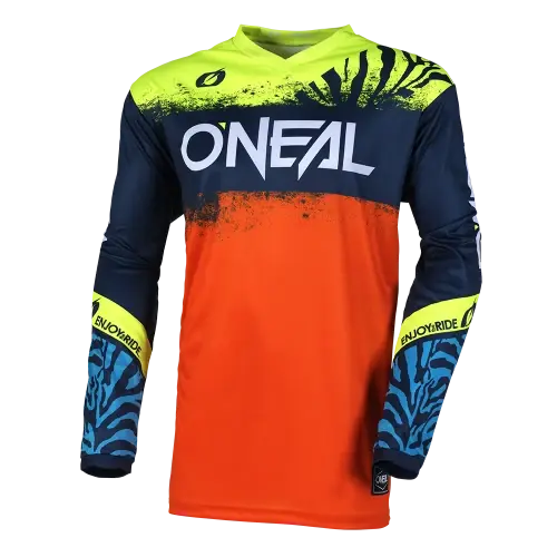 Uusi Malli Paita O‘NEAL ELEMENT SHOCKER Junior Pitkät Hihat Sininen/Oranssi