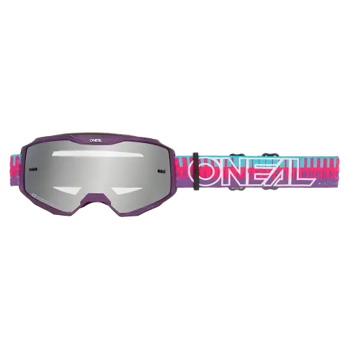 Alennettu Hinta Maski O‘NEAL B-10 STRIPED Junior Pinkki Hopeilinssipeili