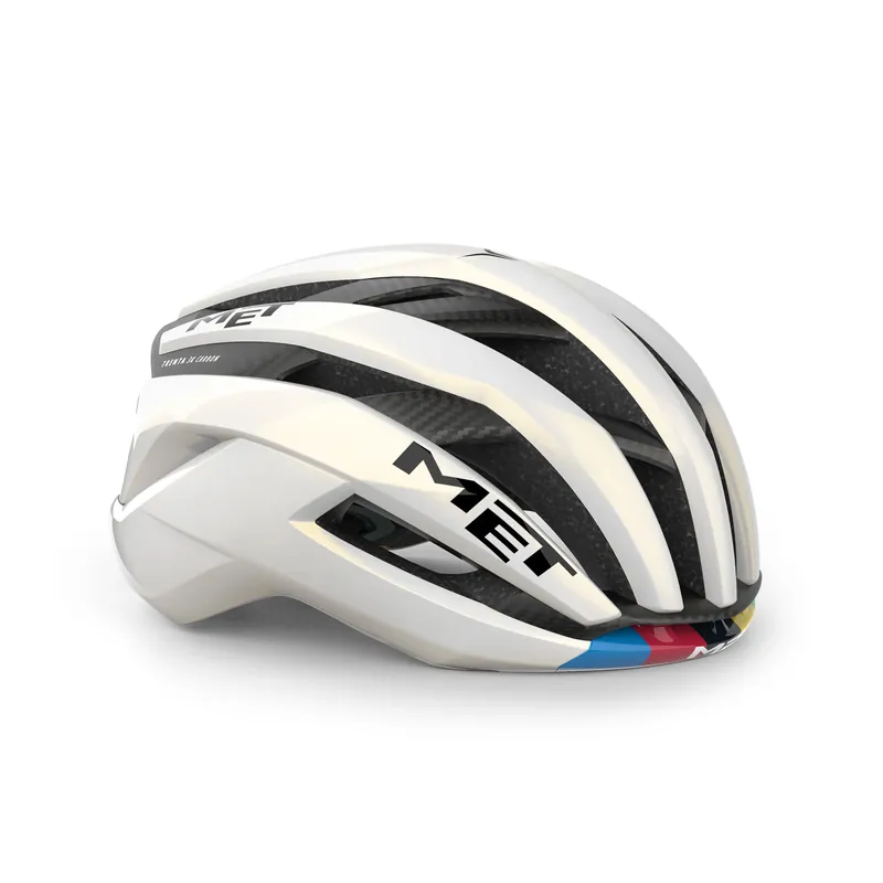 Maantiekypärä MET TRENTA 3K CARBON - Rajoitettu painos Tadej Pogacar World Champion Rainbow Sertifioitu