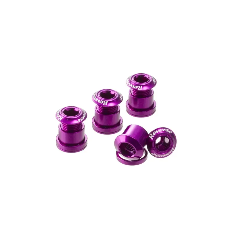 REVERSE COMPONENTS 4 kampiruuvin setti Violetti Korkea Laatu