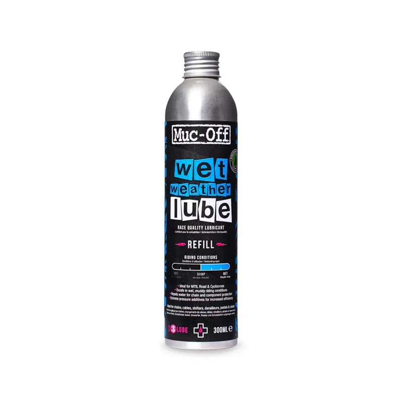 Uusi Kokoelma MUC-OFF WET WEATHER (300 ml) Kosteisiin Oloihin Tarkoitettu Ketjuvoiteluaine