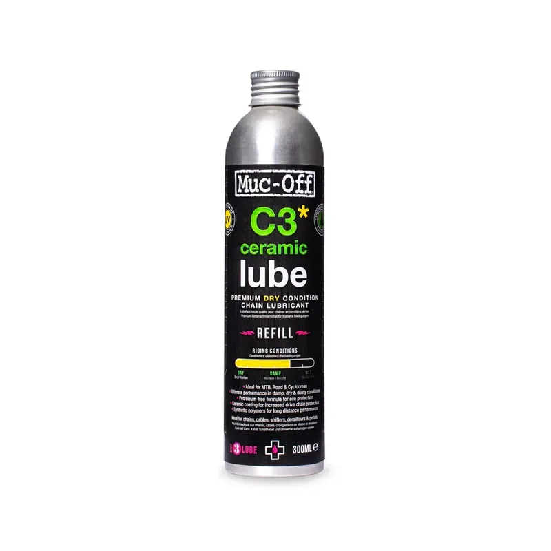 Osta Tänään MUC-OFF C3 DRY CERAMIQUE LUBE Keraaminen Kuivavoiteluaine Ketjulle (300 ml)