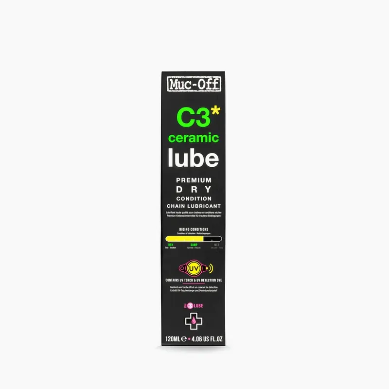 Korkea Laatu MUC-OFF C3 DRY CERAMIQUE LUBE Keraaminen Kuivavoiteluaine (120 ml)