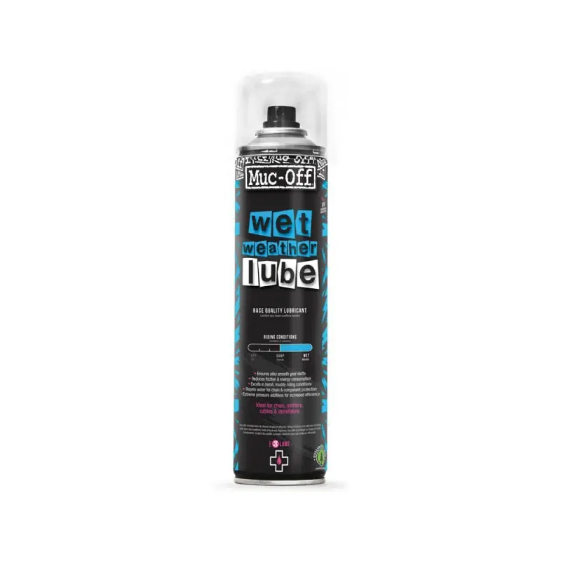 Alennettu Hinta MUC-OFF WET WEATHER CHAIN LUBE -ketjuvoiteluaine suihkeessa kaikkiin olosuhteisiin (400 ml)