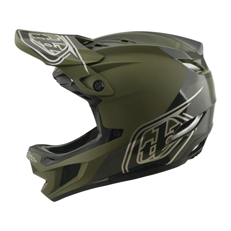 Heti Saatavilla TROY LEE DESIGNS D4 POLYACRYLITE MIPS SHADOW BEETLE -maastopyöräilykypärä Khaki