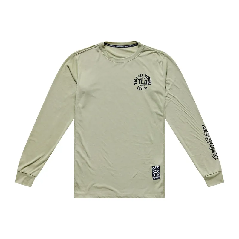 Edullinen TROY LEE DESIGNS SKYLINE RIDE STAMPS Jersey Pitkät Hihat Sage