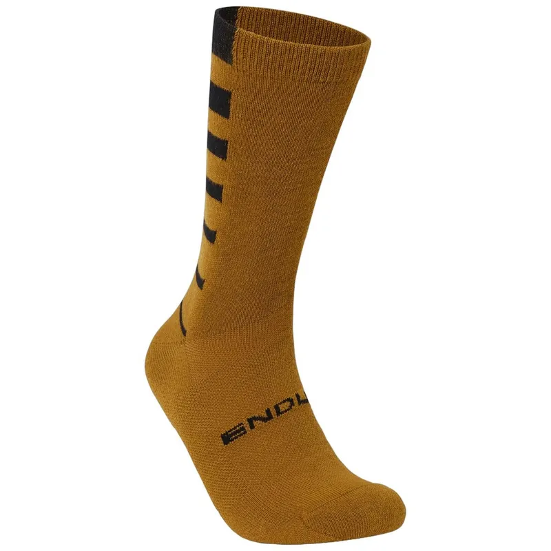 Suosittu Sukat ENDURA COOLMAX STRIPE 2 Paria Pronssi/Beige