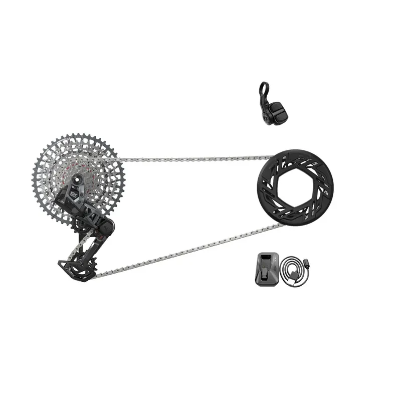 Heti Saatavilla SRAM GX EAGLE E-MTB 104BCD AXS T-Type 36 DTS Clip-on 10/52 USB-C -ryhmä