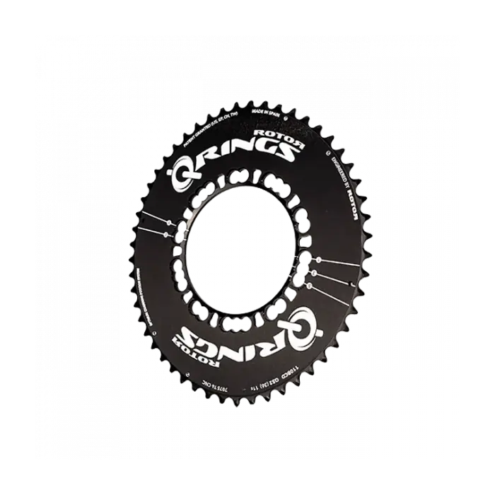 Halpa ROTOR Q-RINGS AERO 110mm 5-reikäinen ovaalinen ulkoketjupyörä 10V/11V