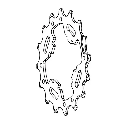 Löytö 16-hampainen hammaspyörä CAMPAGNOLO SUPER RECORD / CHORUS 12V lle