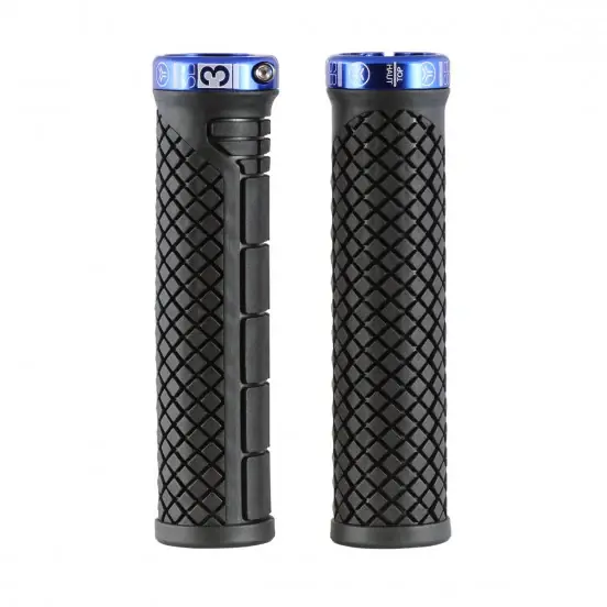 Rajoitettu Tarjous SB3 SHARK Lock-On Kahvat 132 mm Musta/Sininen