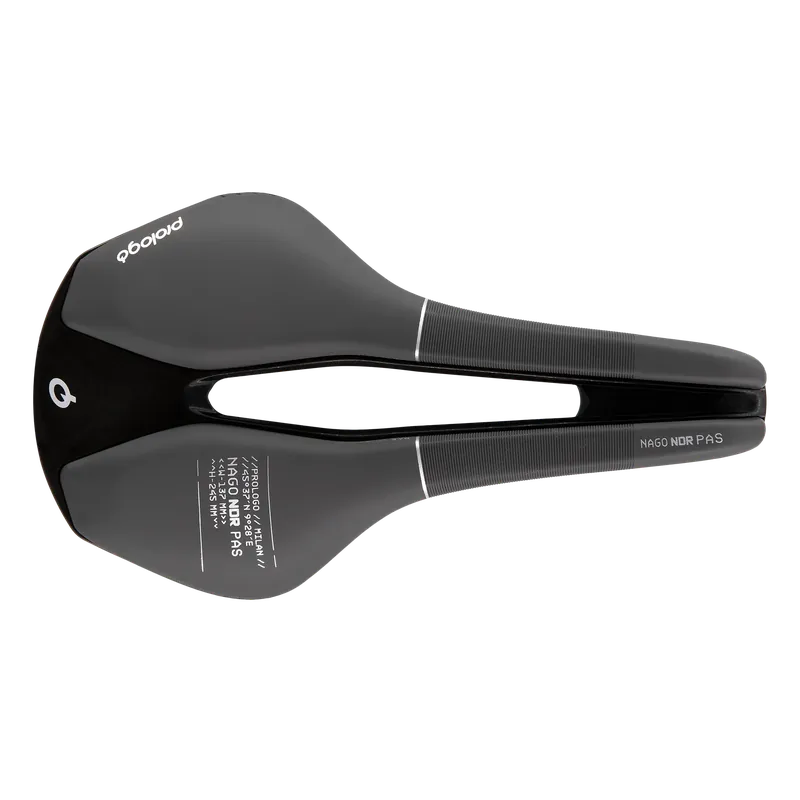 Viimeinen Mahdollisuus Satula PROLOGO NAGO NDR PAS 137mm Tirox-kiskot Musta