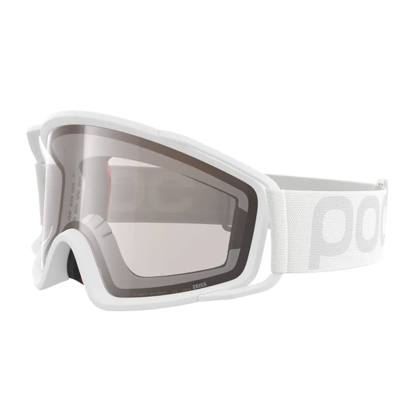 Turvallinen Maksu POC ZYGON -maski Valkoinen Clarity Trail Cloudy Brown -linssi