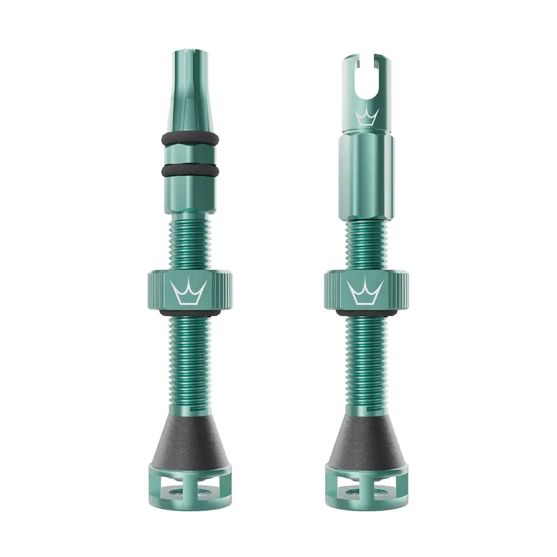 Korkea Laatu PEATY‘S HOLESHOT FAST FLOW 42 mm Tubeless-venttiilit (x2) Vihreä