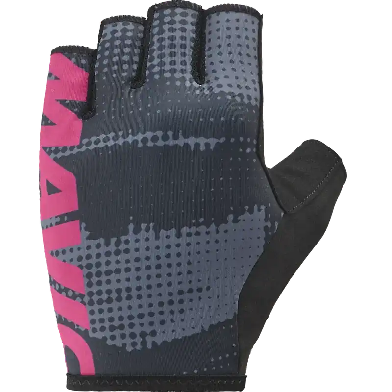 MAVIC ESSENTIAL PADDED GRAPHIC -lyhyet käsineet Harmaa/Vaaleanpunainen Paras Hinta