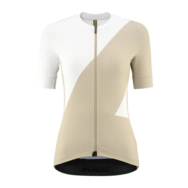 Vain Rajoitetun Ajan MAVIC AKSIUM GRAPHIC Lyhythihainen Naisten Pyöräilypaita Beige