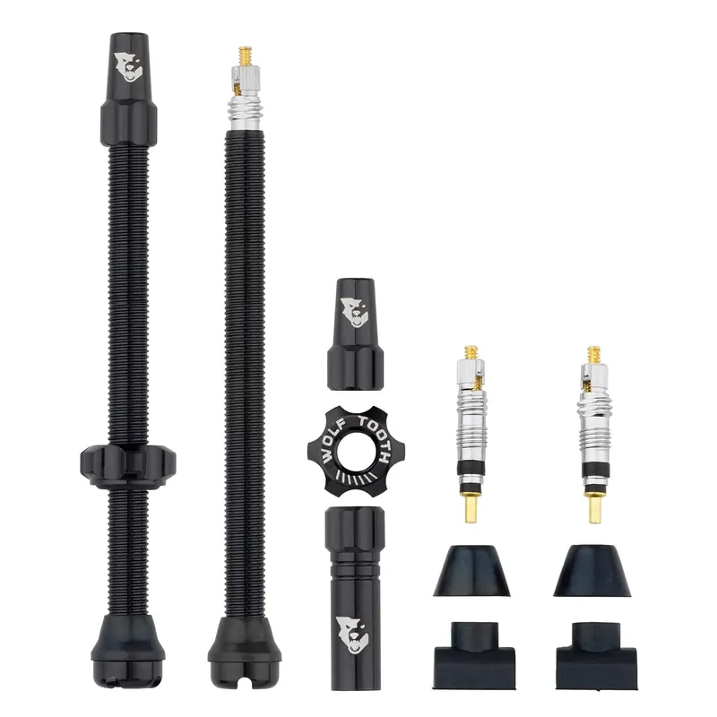 2 kpl WOLF TOOTH Tubeless -venttiiliä Musta Ajankohtainen