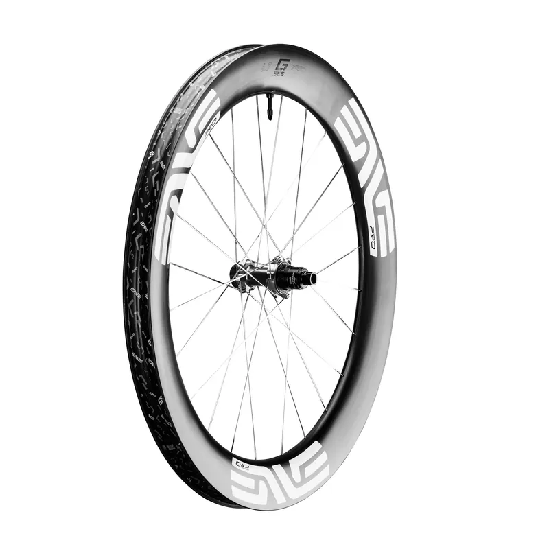 Erikoistarjous ENVE G SES 6.7 PRO Tubeless Ready -takapyörä (Center Lock) Musta/Valkoinen