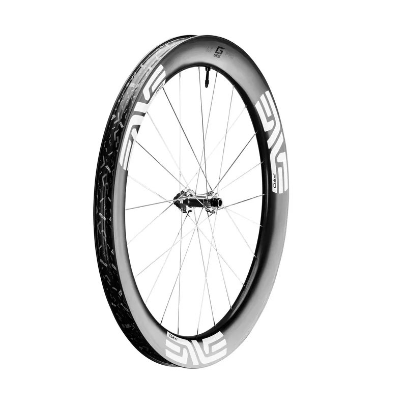 Tehdashinta ENVE G SES 6.7 PRO Tubeless Ready -etupyörä (Center Lock) Musta/Valkoinen