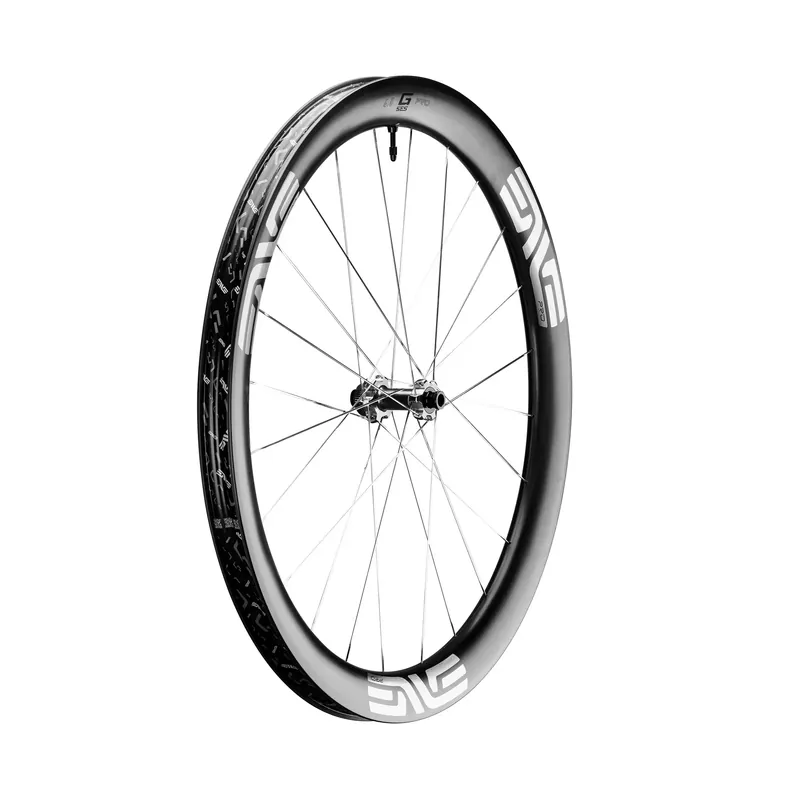 Suosittu ENVE G SES 4.5 PRO Tubeless Ready -etupyörä (Center Lock) Musta/Kromi