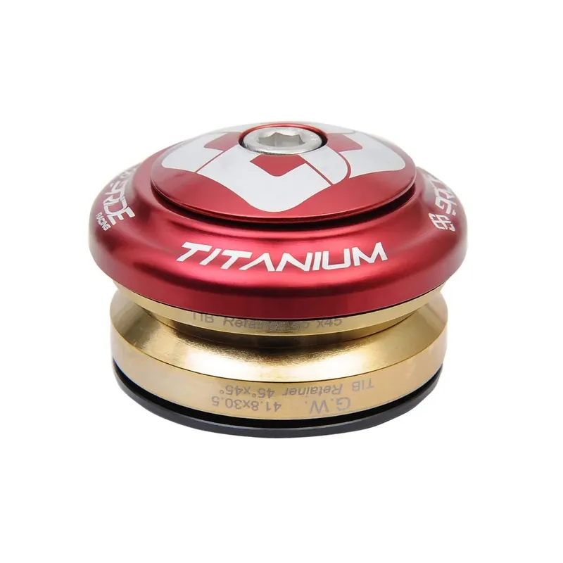 Flash-Tarjous PRIDE Ti45 Titanium iIS42 1"1/8 integroitu ohjainlaakeri Punainen