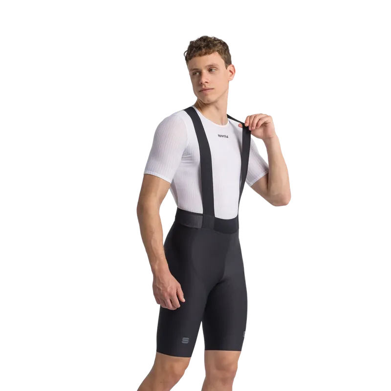 Lyhyt henkselipyöräilyshortsit SPORTFUL LTD 2 Musta Uusi Malli