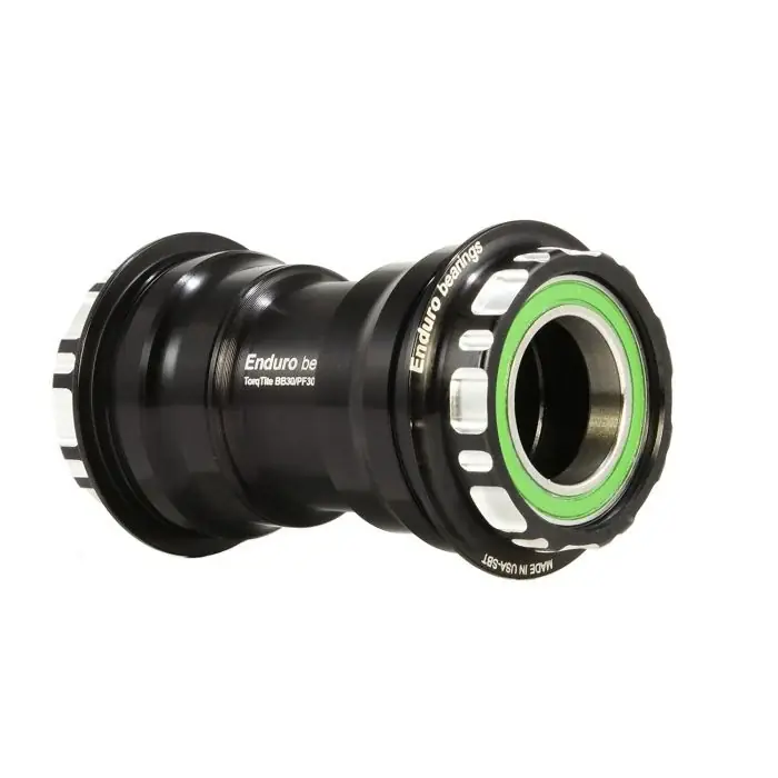 Kampiakselin laakerikotelo ENDURO BEARINGS TORQTITE PF30 24mm akseli ruostumaton teräs musta Asiakkaiden Suosikki