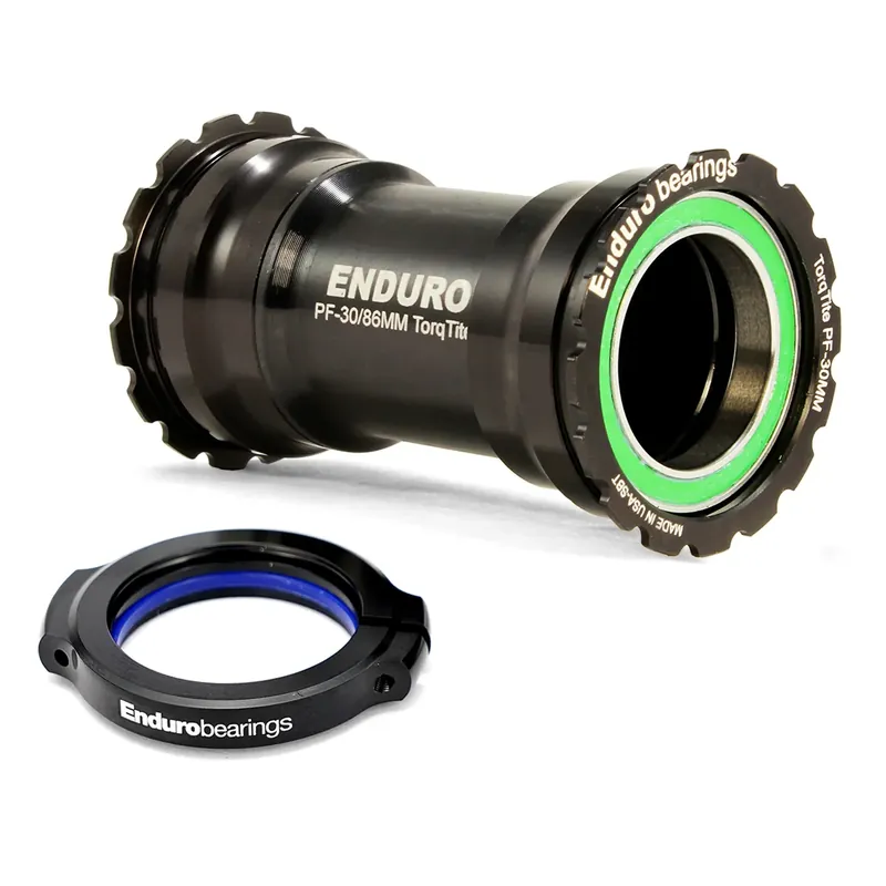 Merkkituote Keskiökotelo ENDURO BEARINGS TORQTITE BB386 30mm akseli Ruostumaton teräs Musta