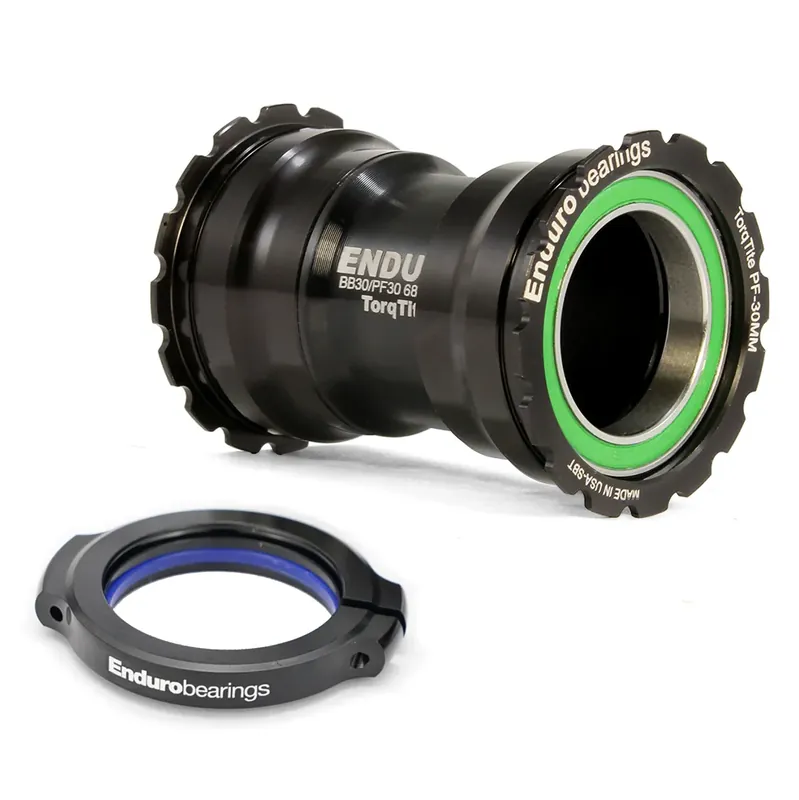Kampiakselin kotelo ENDURO BEARINGS TORQTITE PF30 Akseli 30mm (Narrow) Ruostumaton Teräs Musta Viimeinen Mahdollisuus