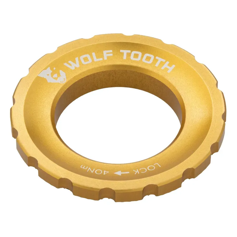WOLF TOOTH -ulkoinen Centerlock-mutteri kulta Edullinen