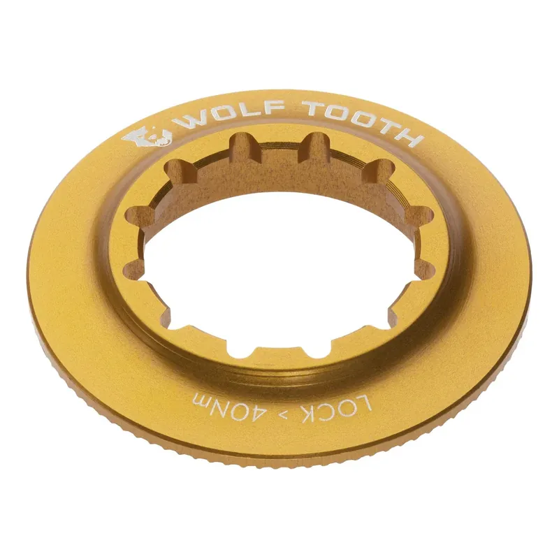 WOLF TOOTH sisäinen Centerlock-mutteri kulta Uusi Kokoelma