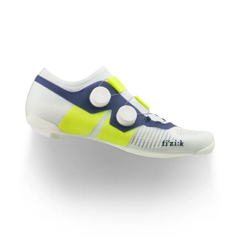 Maantiepyöräilykengät FIZIK VEGA CARBON Valkoinen/Sininen/Keltainen Suosittu