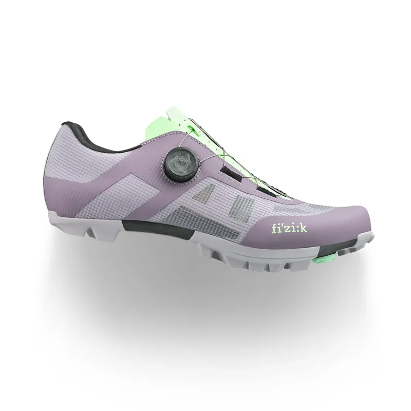 Turvallinen Maksu FIZIK VENTO PROXY WIDE XC/Gravel-maastopyöräilykengät Laventeli/Vihreä