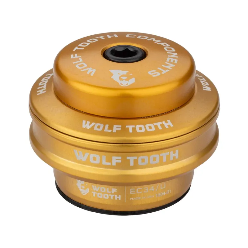 Ulkoisen Ohjainlaakerin Yläholkki WOLF TOOTH PERFORMANCE 1"1/8 EC34 Stack 16 mm Kulta Tilaa Nyt