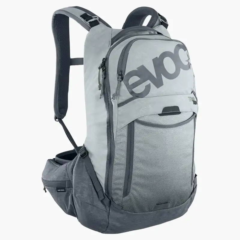 EVOC TRAIL PRO 16L -reppu selkäsuojaimella Harmaa Tilaa Heti