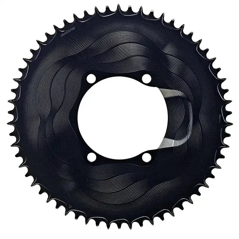 ALUGEAR AERO 12V yksittäinen eturatas 110 BCD Shimanolle musta Pakollinen (Must-Have)