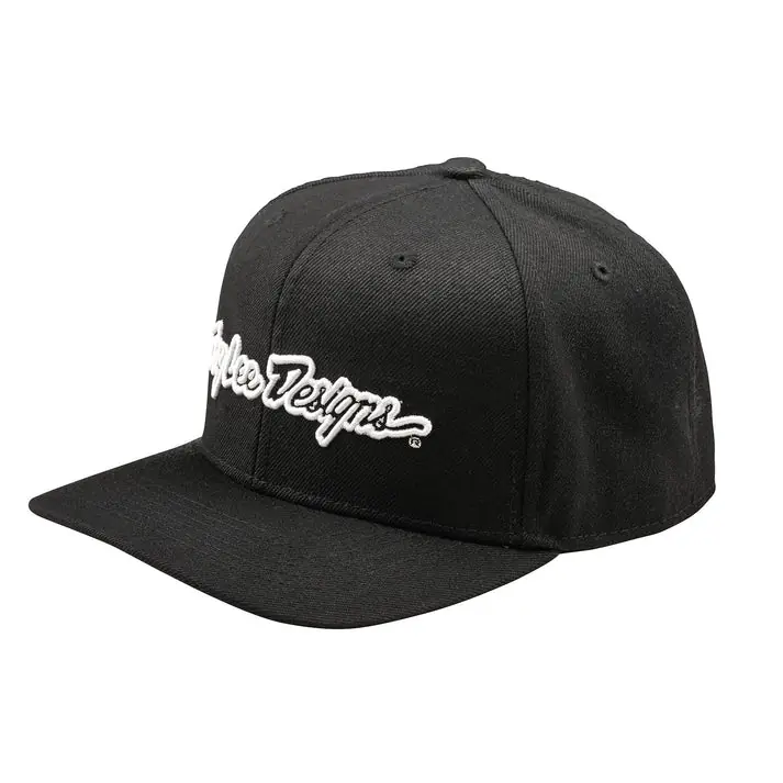 Alkuperäinen Troy Lee Designs Curved Snapback Hat Signature Black