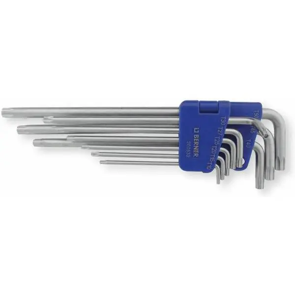 Berner Avain Sarja Torx Safety 9-Osat Halpa