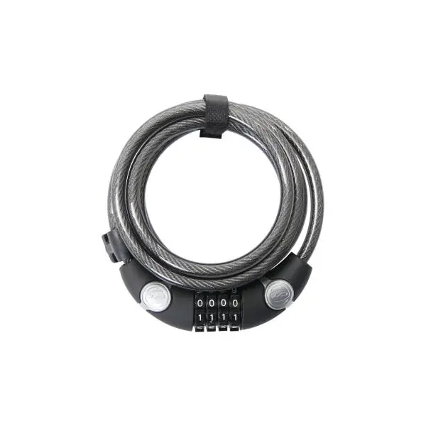Contec Numero Kaapelilukko EcoLoc Ø10x1850mm - Pidin Musta Ilmainen Palautus