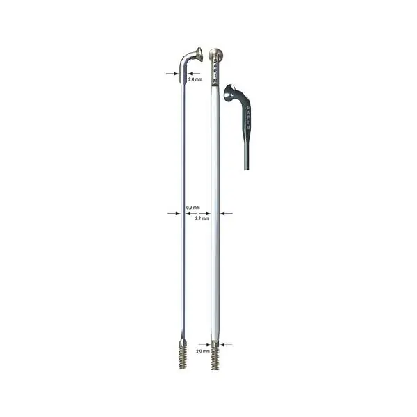 Sapim Tasainen Pinna CX-Ray + Nippa 296mm - Musta (100) Uutuus
