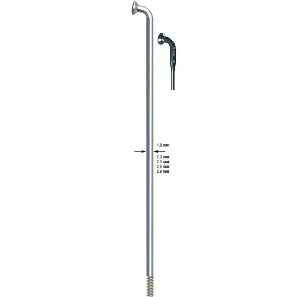 Aito Sapim Pinna 14 (Ø2.0mm) 184mm Leader - Musta (100)
