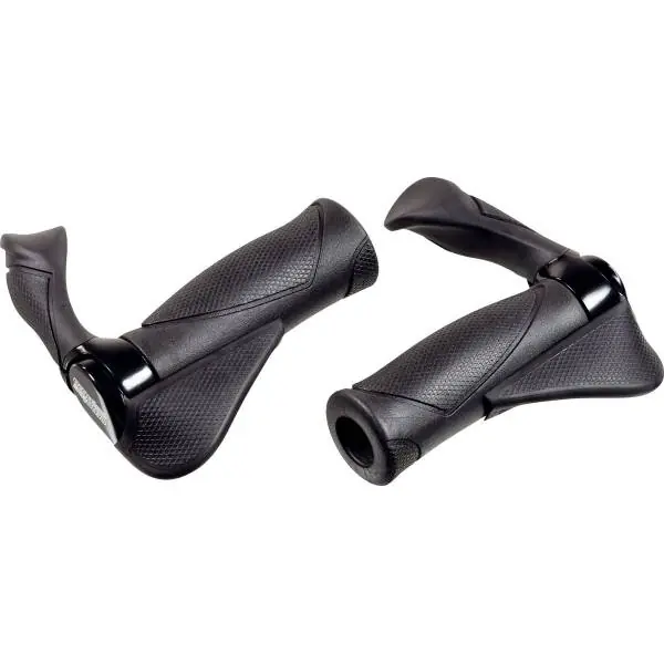 Edullinen Ergotec Kahvat MF2 Big Alumiini 130/130mm - Musta