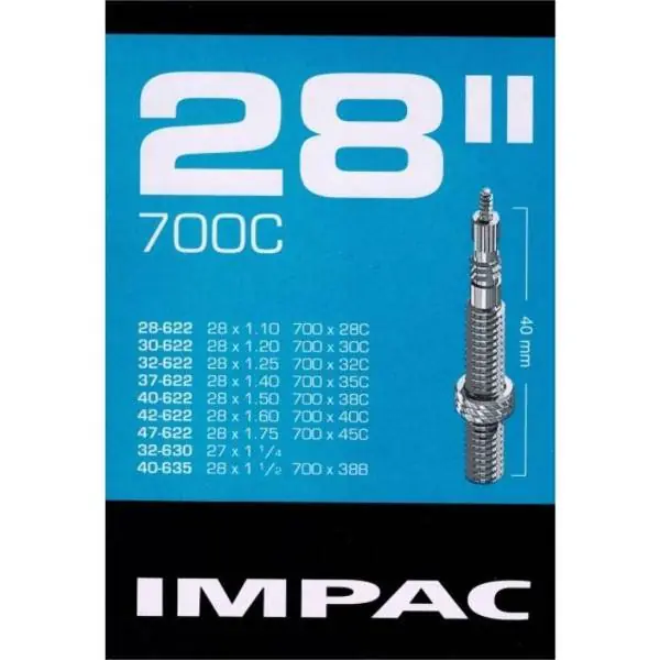 Impac Sisäkumi 28 x 1.10 - 1.75 Pv 40mm Alennettu
