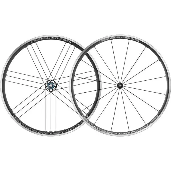 Uusi Malli Campagnolo Zonda C17 Kiekkosarja 28" 10/11V Alu - Musta/Valkoinen