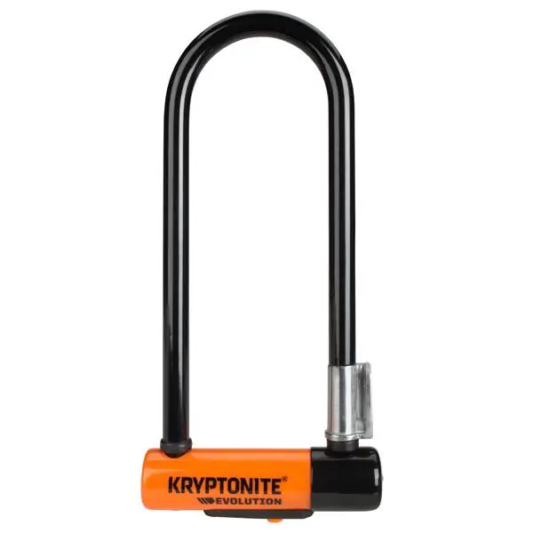 Kryptonite U-Lukko Evoluutio Mini9 8.3x24.1cm - Musta/Oranssi Tehdashinta