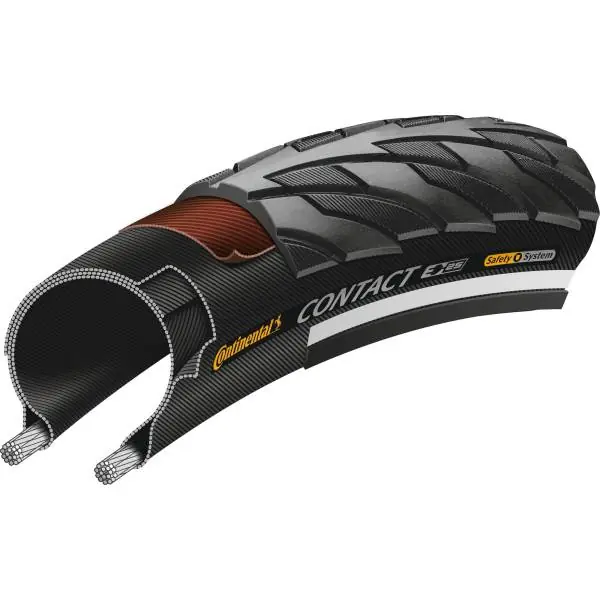 Viimeinen Mahdollisuus Continental Contact Rengas 28x1.60 - Musta