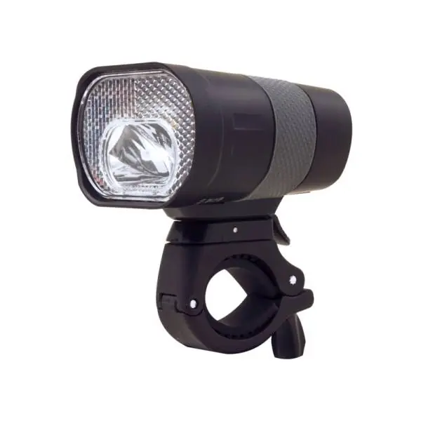 Spanninga Axendo 40 USB Ajovalo LED Akku - Musta Turvallinen Maksu